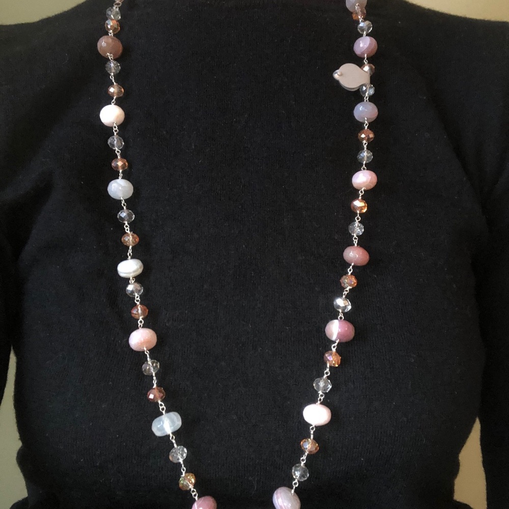 Cute Bead and Sterling Necklace - Picture 3 of 7